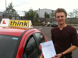 Jack guildford happy with think driving school